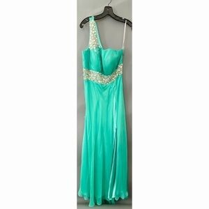 Cinderella Aqua Maxi Dress